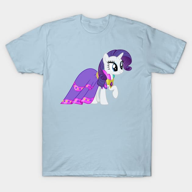 Rarity's Discord Dinner Party dress T-Shirt by CloudyGlow